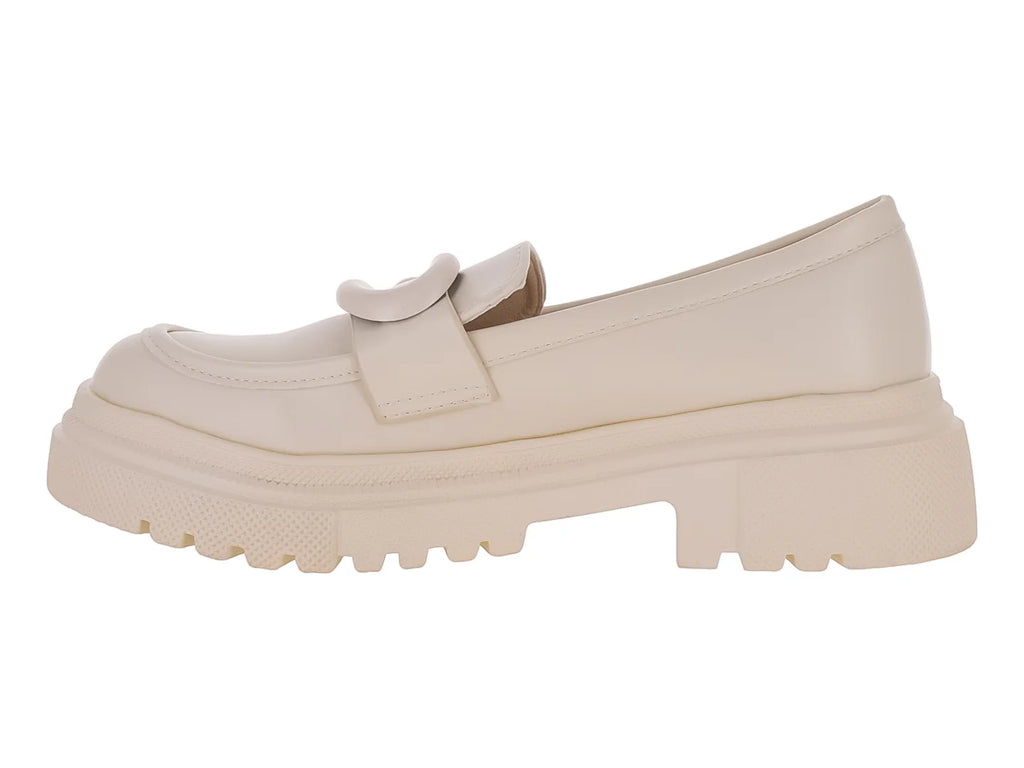 Zapatos Mocasines Roze Blancos para Mujer