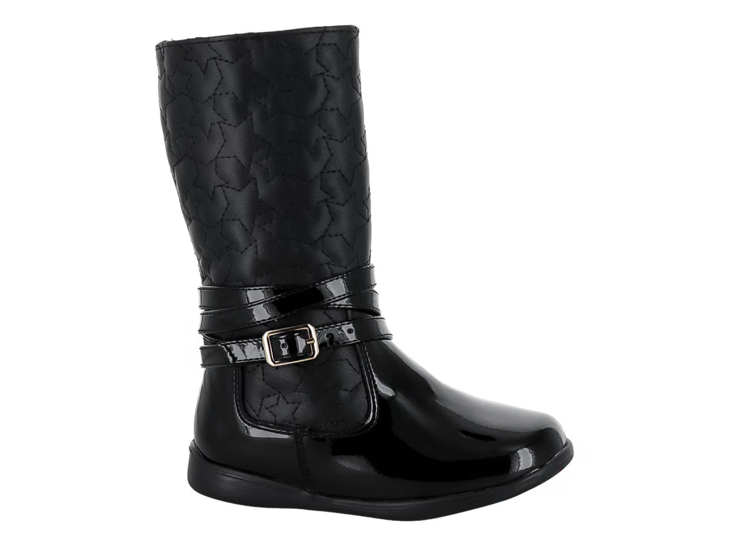 Botas Tropicana de Charol Negro para Niña