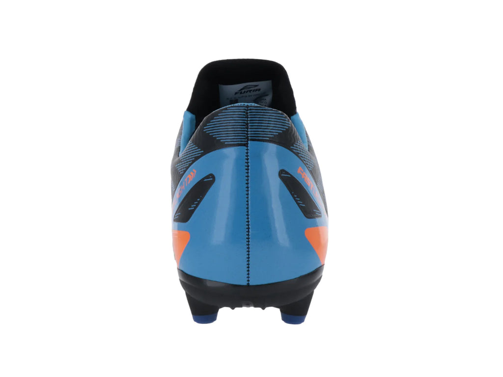 Tenis de Fútbol Furia Azul y Naranja para Hombre