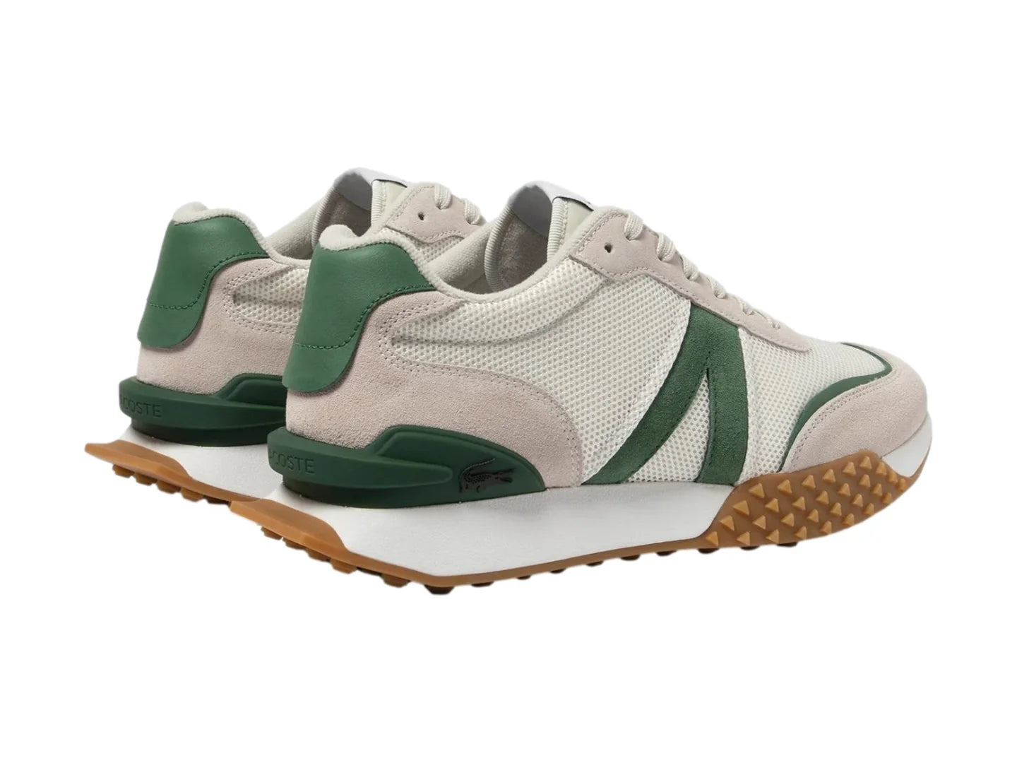 Tenis Lacoste L Spin Deluxe Blanco y Verde para Hombre