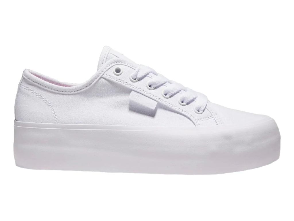 Tenis DC Shoes Manual Platform Blancos para Mujer