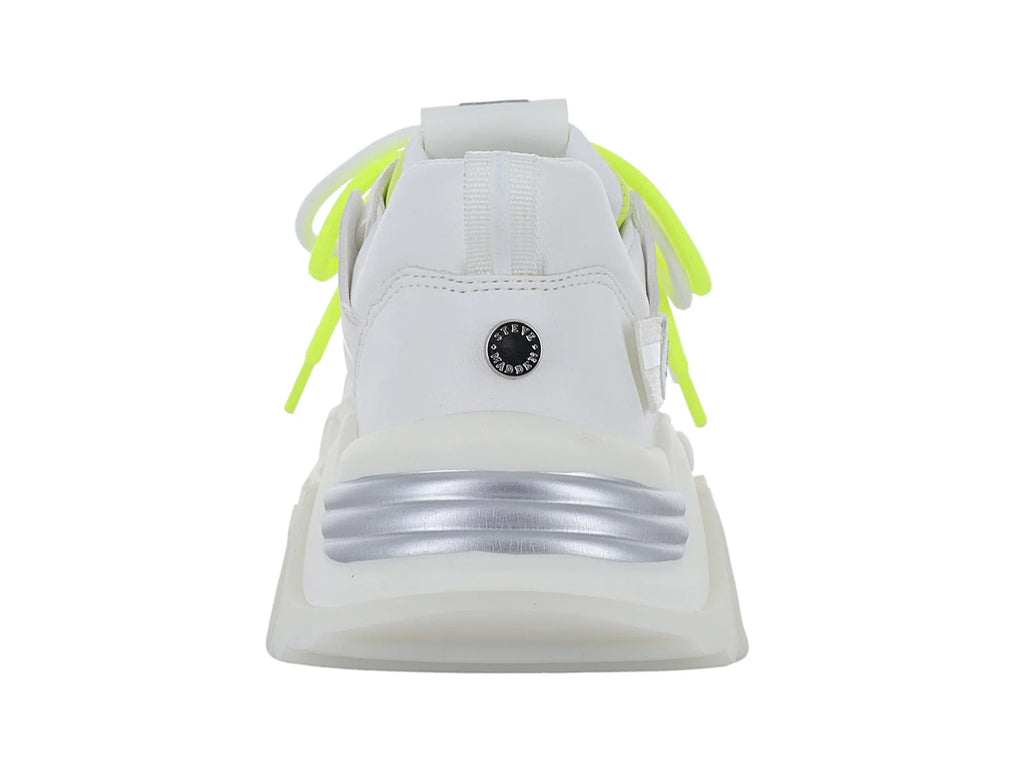 Tenis Steve Madden Blanco y Plata para Mujer