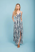 Tristan Pocket Maxi Dress Navy