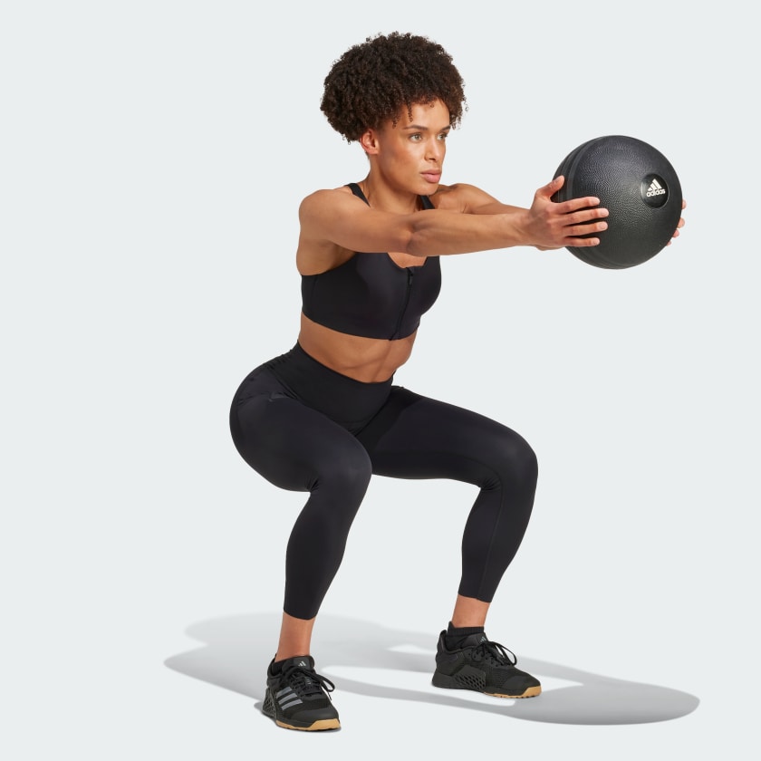 Women's adidas TLRD Impact Luxe High Support Zip Bra