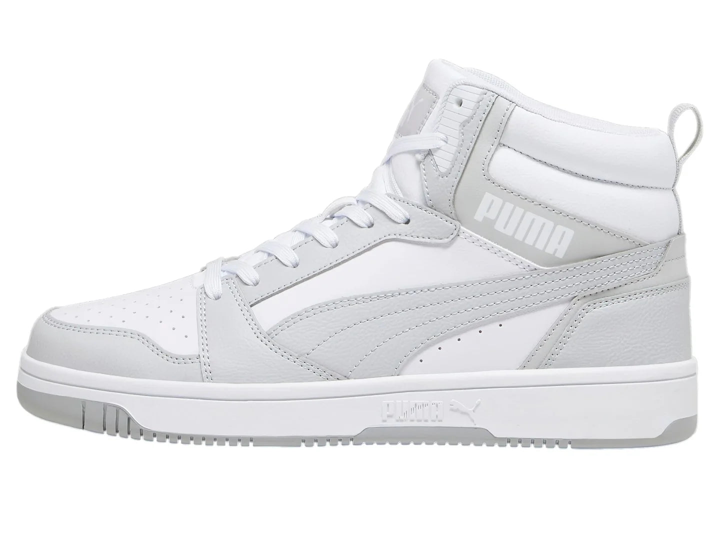 Tenis PUMA Rebound V6 Blanco y Gris para Hombre