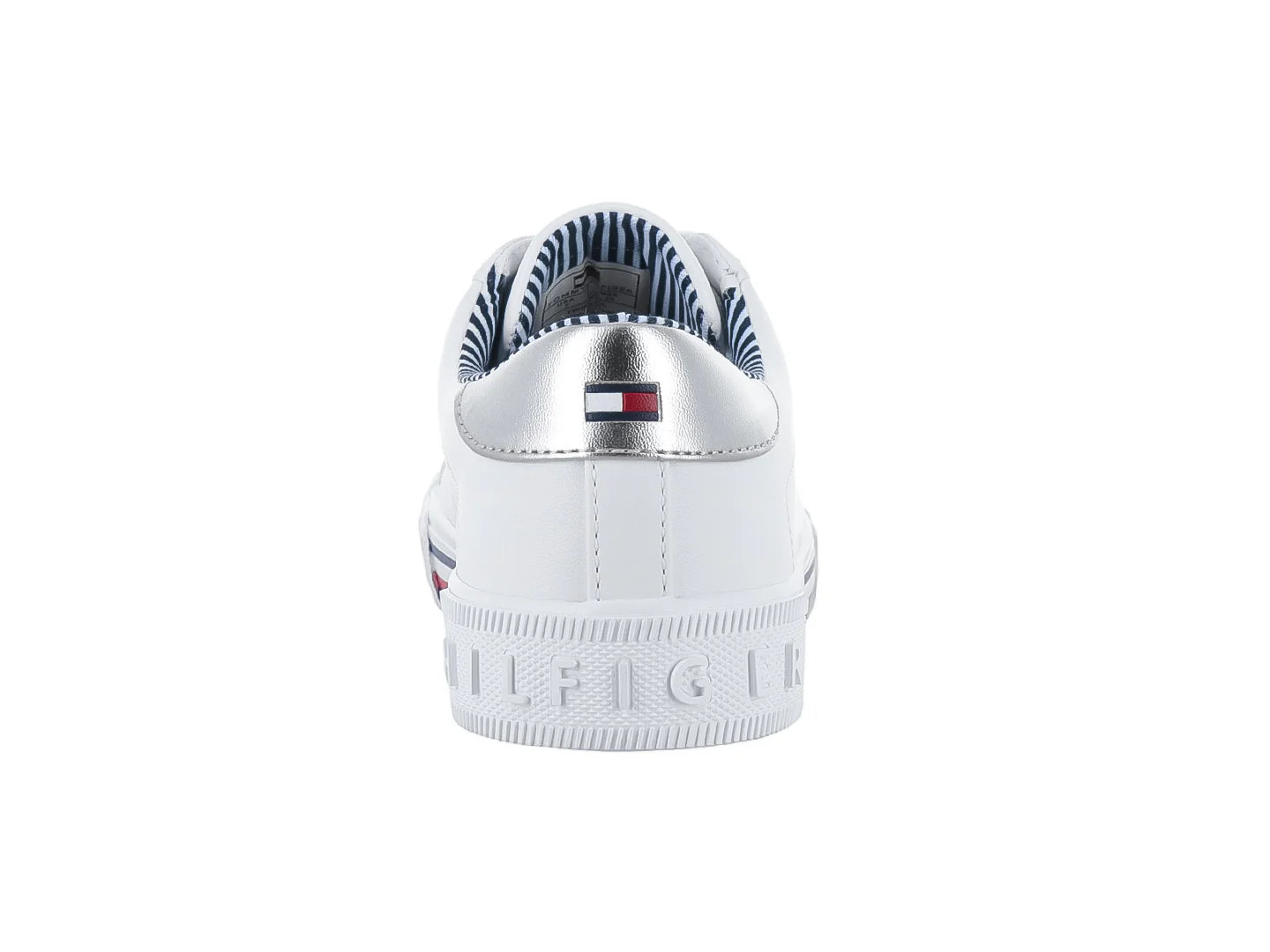 Tenis Tommy Hilfiger Twkery Blanco y Plata para Mujer