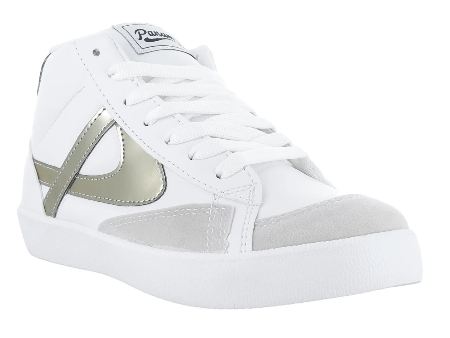 Tenis Panam Blanco Oro para Niña