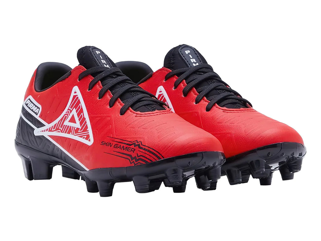 Tenis de Fútbol Pirma Brasil Negro y Rojo para Niño