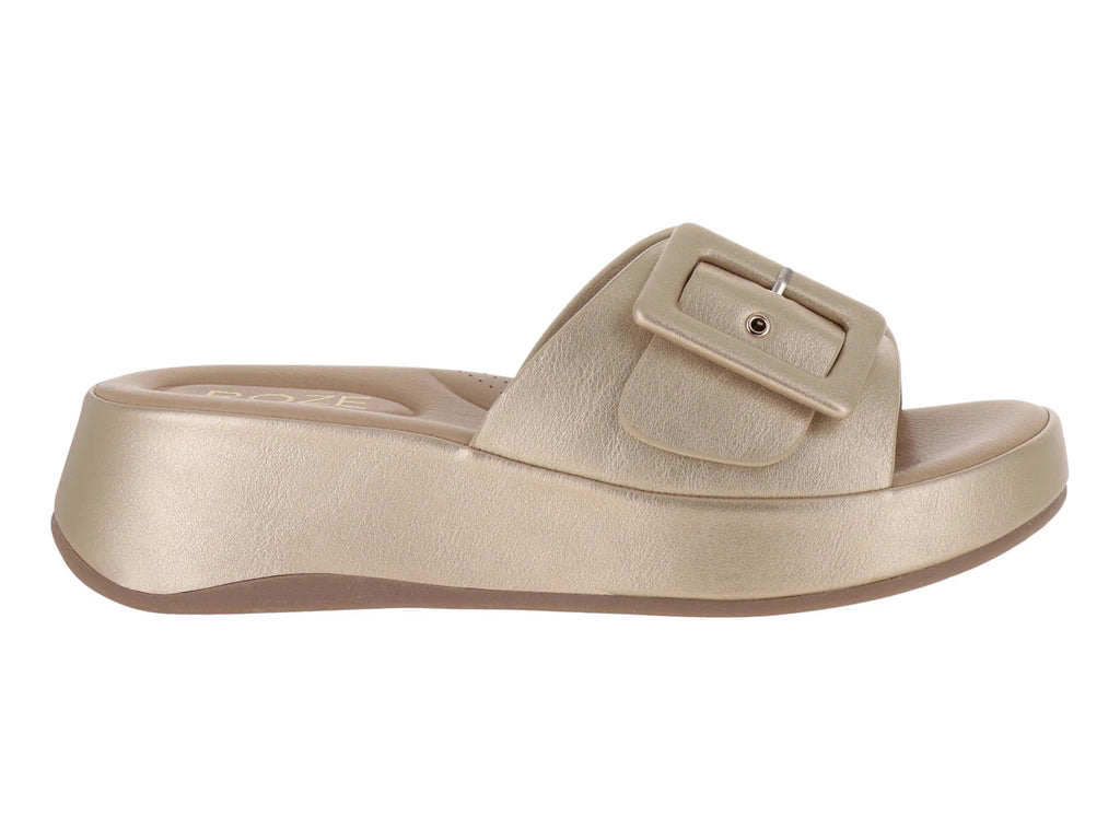 Sandalias ROZE Plataforma Dorado para Mujer