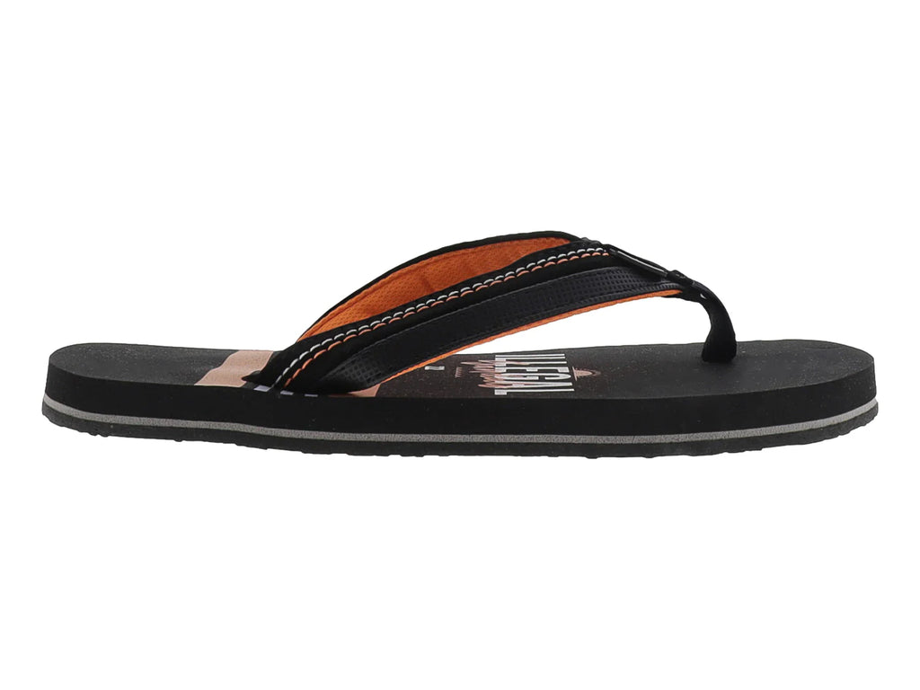 Sandalias Illegal Naranja y Negro para Niño