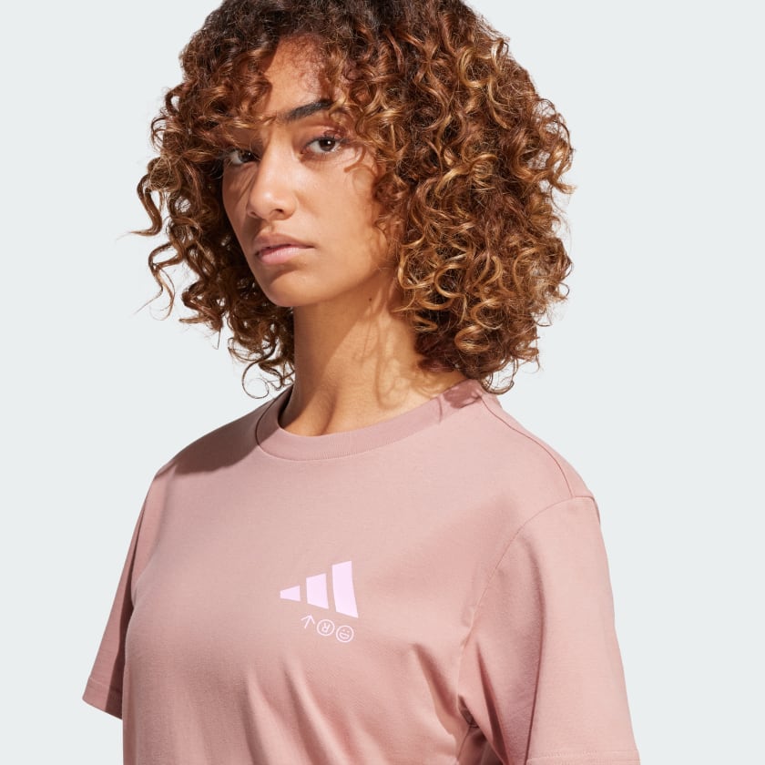 Women's adidas Lounge Verbiage Graphic Tee