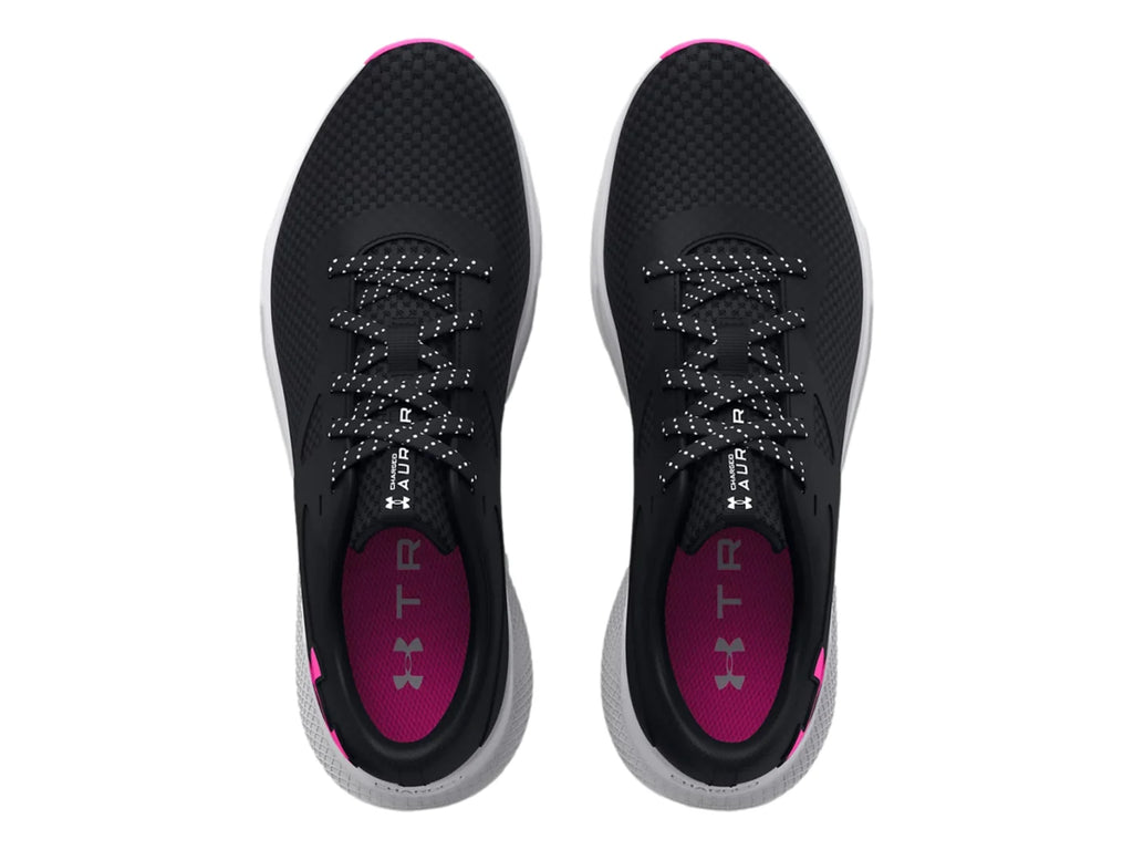Tenis Under Armour Charged Aurora 2 Negro y Rosa para Mujer