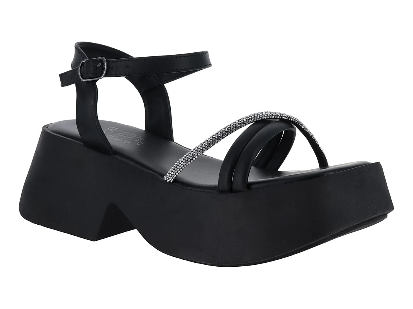 Sandalias Luna Rosa Negro para Mujer