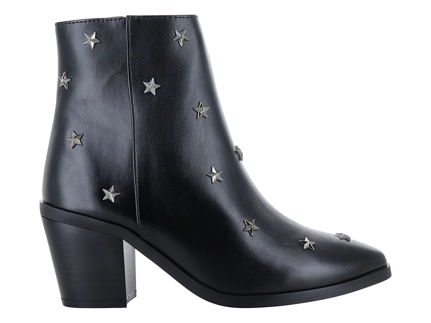 Botines Salamandra Negro con Estrellas para Mujer