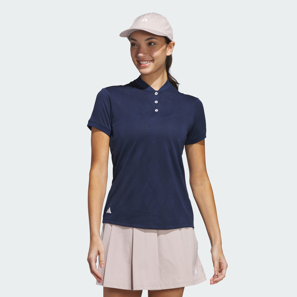Women's adidas Ultimate365 Diamond Jacquard Polo Shirt