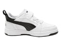 Tenis PUMA Rebound V6 Lo Blanco y Negro para Niño