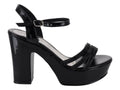 Sandalias Eluviera Negro Metálico para Mujer