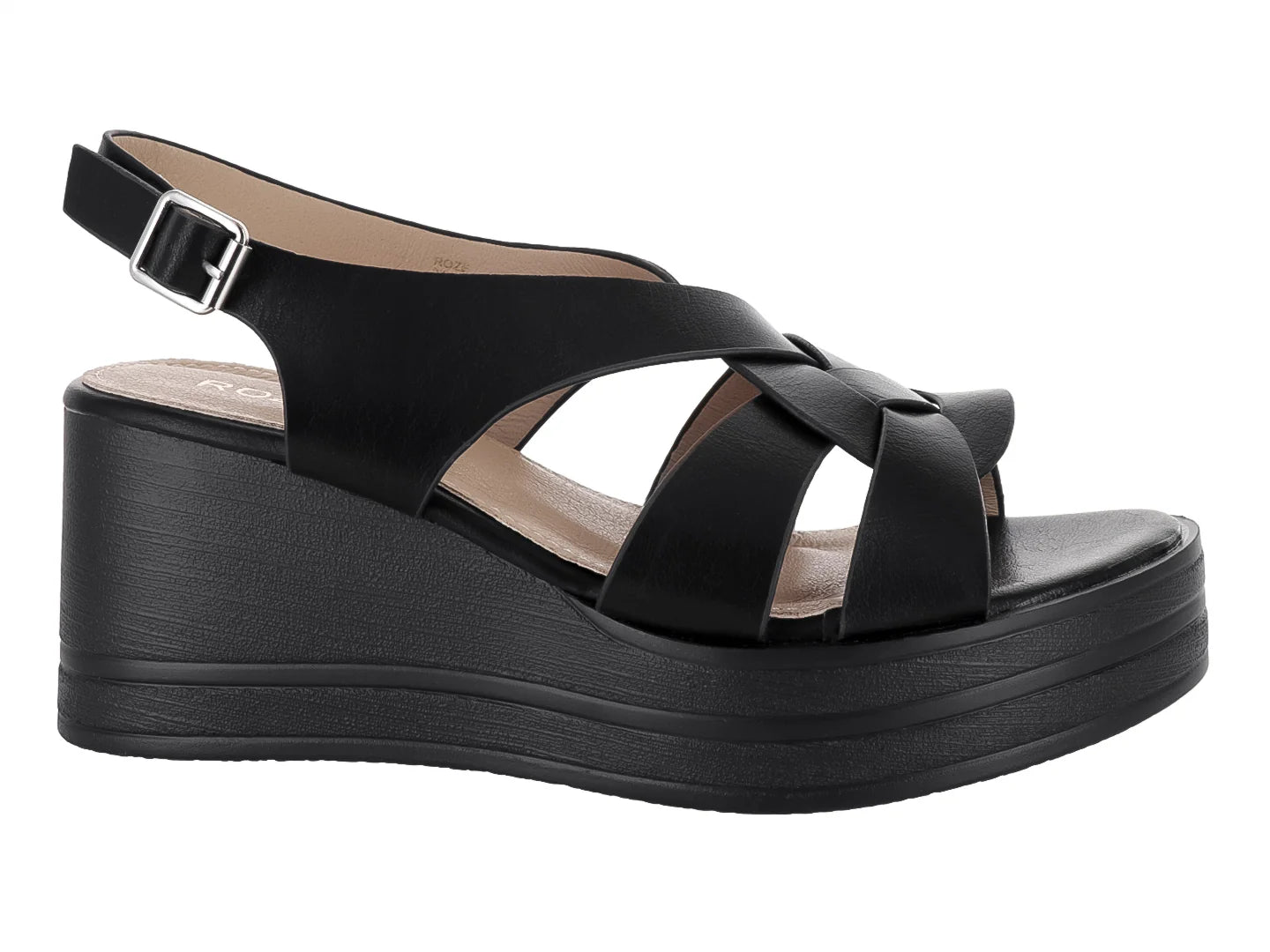 Sandalias ROZE Plataforma Negro para Mujer