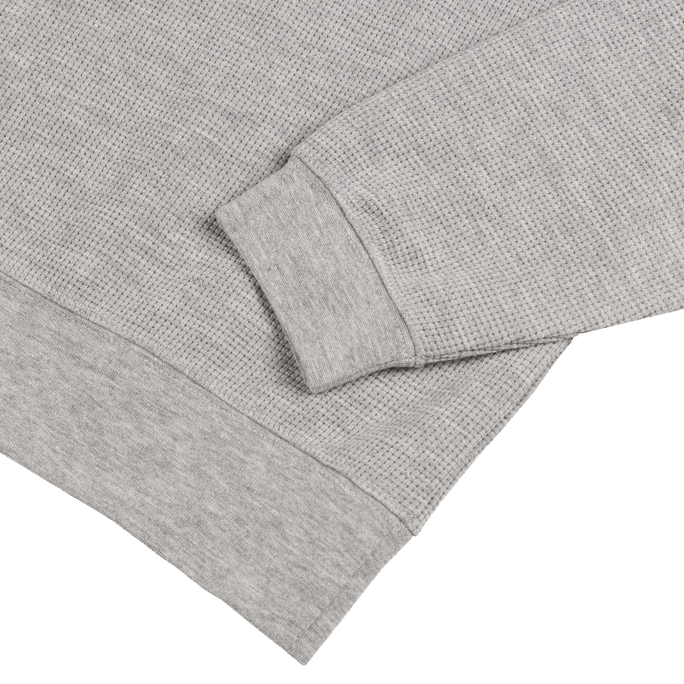 Autry Tonal Logo Waffle Long-Sleeve Polo