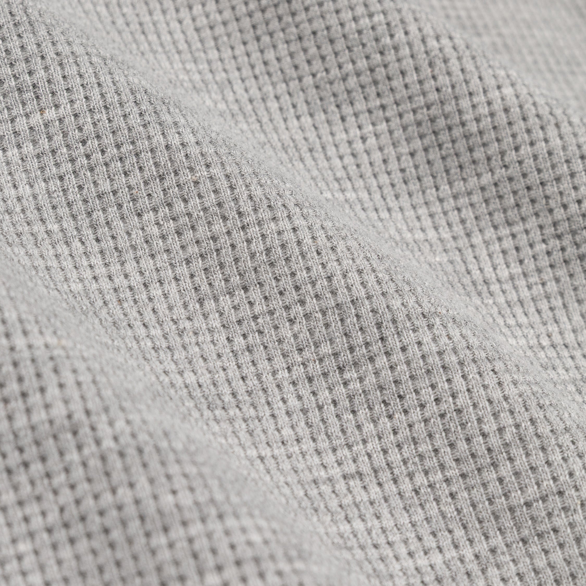 Autry Tonal Logo Waffle Long-Sleeve Polo