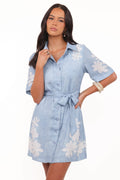 Connie Mini Dress - Blue