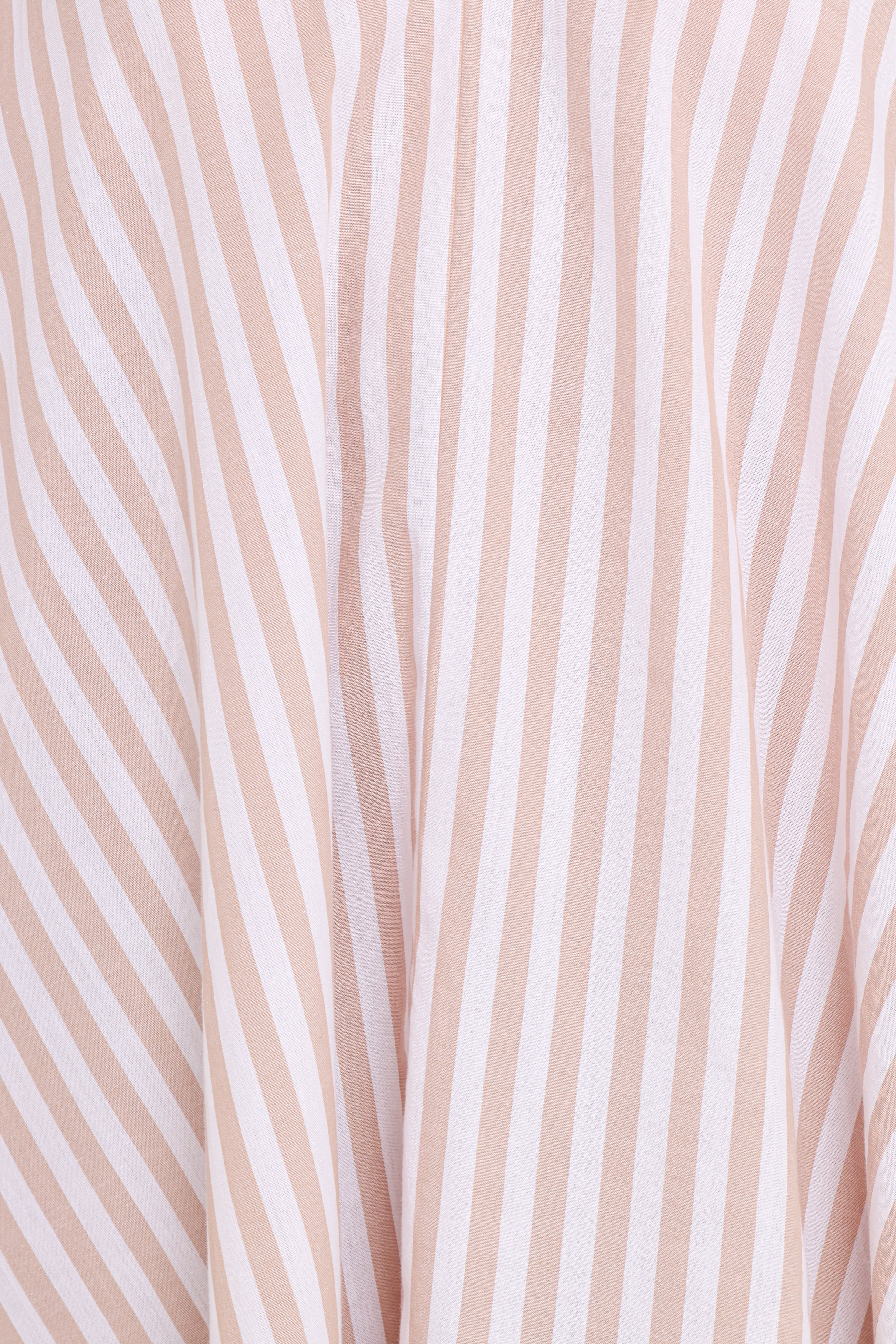 Doran Mini Dress - Beige White