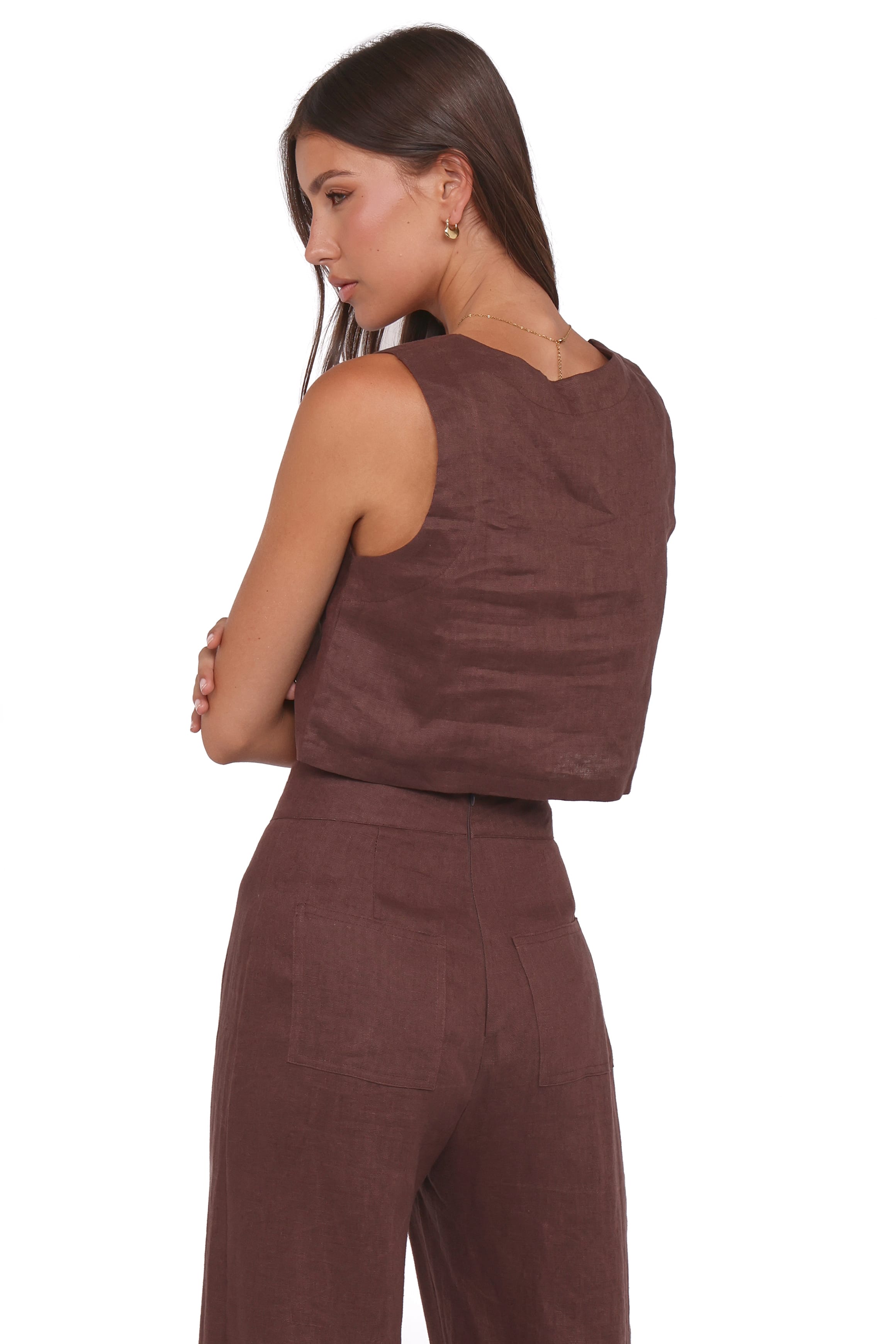Devlin Top - Brown