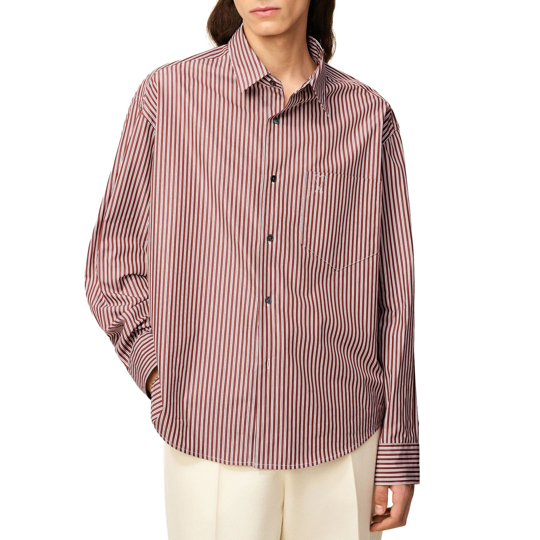 AMI Paris Embossed Ami De Coeur Boxy Shirt